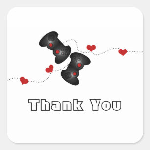 Geeky Gamers Dank je wel de stickers (donker)