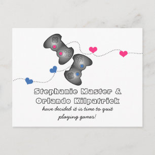 Geeky Gamers Enregistrer la carte postale Date