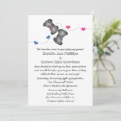 Geeky Gamers | Faire-part de mariage bleue et rose (Debout devant)