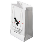 Geeky Gamers Mariage Sac cadeau Dark (Devant Angle)