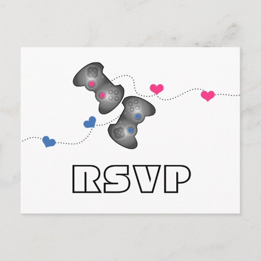 Geeky Gamers RSVP Briefkaart (Voorkant)