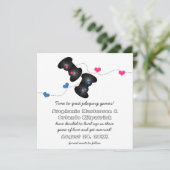 Geeky Gamers Save the Date Invitation Dark (bleu/r (Debout devant)