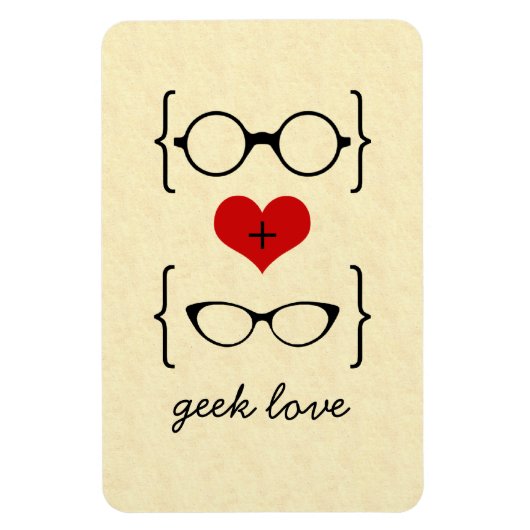 Geeky Glasses Premium Magnet Magneet (Verticaal)