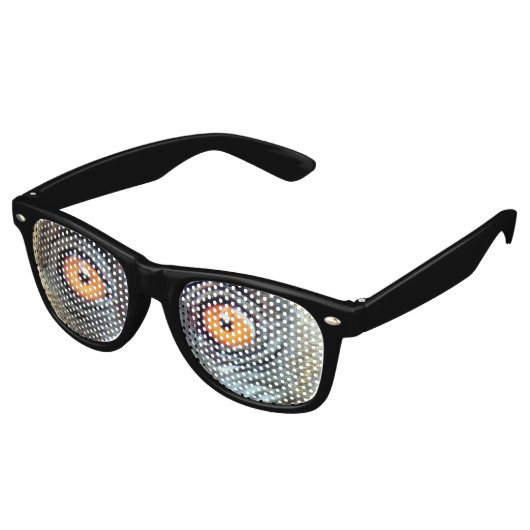 Geeky grappige aap ogen retro zonnebril (Gekanteld)