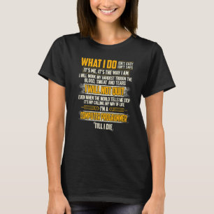 Geeky IT Computernerd Wat Ik Doe Ik Zal Niet Stopp T-shirt