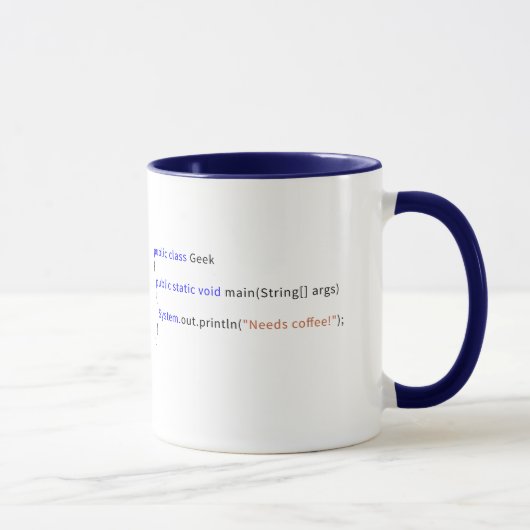 Geeky Java Mok voor Devs (Rechts)