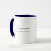 Geeky Java Mok voor Devs (Voorkant links)