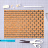 Geeky Oranje Pixelated 8-bit look Bricks Pattern Tissuepapier (Craft)