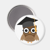 Geeky Owl avec lunettes et aimant Casquette Gradua (Recto/Verso)