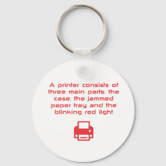 Geeky-printergrap Sleutelhanger