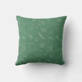 Geeky Science Doodles Pattern Room Decor Kussen (Achterkant)