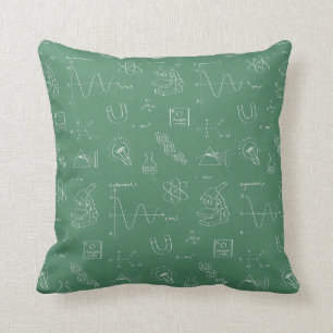 Geeky Science Doodles Pattern Room Decor Kussen