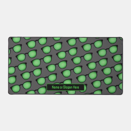 Geeky Spectacles - Oogbril Binaire Code Custom Bureaumat (Voorkant)