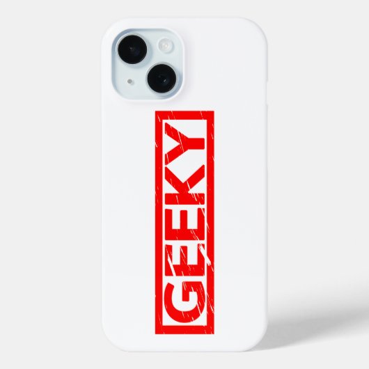 Geeky Stamp Case-Mate iPhone Case (Achterkant)