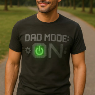 Geeky vaderdag tech-thema T-shirt