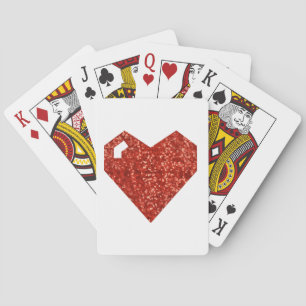geeky Valentijnsdag hart Speelkaarten