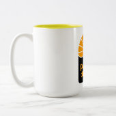 Geel 15 oz Two-Tone Mok (Links)