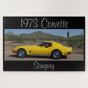Geel 1973 Corvette Stingray Designer Legpuzzel