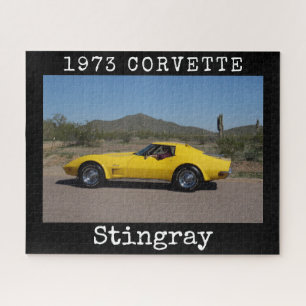 Geel 1973 Corvette Stingray Puzzle Legpuzzel