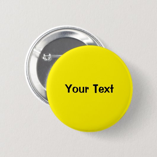 Geel 2 1/4-inch aangepaste Button Sjabloon (Voorkant /achterkant)