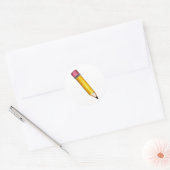Geel #2 Sharp School Pencil Roze Stickers (Envelop)