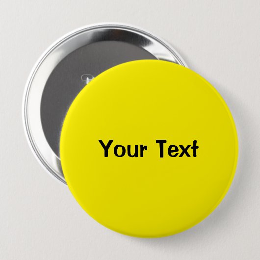 Geel 4-inch aangepaste Button Sjabloon (Voorkant /achterkant)