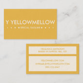 GEEL 4 stippen Visitekaartje (Voorkant / Achterkant)