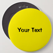 Geel 6-inch aangepaste Button Sjabloon (Voorkant /achterkant)