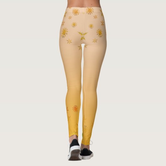 Geel Aangepaste Leggings (Achterkant)