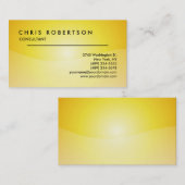Geel aantrekkelijk professioneel Visitekaartje (Voorkant / Achterkant)