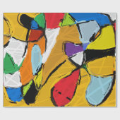 Geel Abstract Cadeaupapier (Vlak)