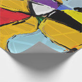 Geel Abstract Cadeaupapier (Hoek)