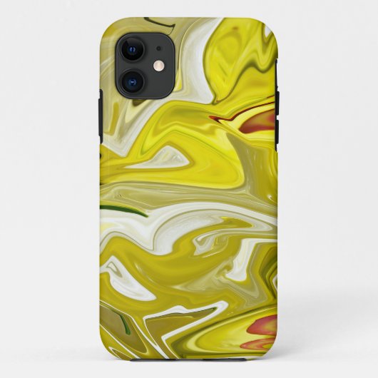 Geel abstract patroon Case-Mate iPhone case (Achterkant)