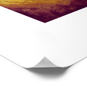 Geel Abstract Roos Flower Chic Decor Poster (Hoek)