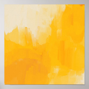 Geel Abstract schilderen door Morgan Harper Nichol Poster