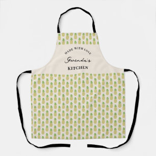Geel all-over print Schort