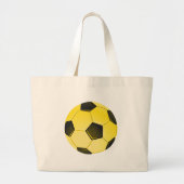 Geel-Amerikaans Voetbal of Football Grote Tote Bag (Voorkant)