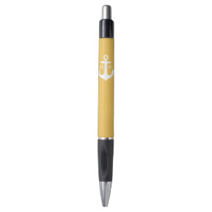 Geel Anker Met monogram Pen