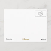 GEEL AUTUMN VERLATEN BRIEFKAART (Achterkant)