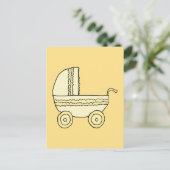 Geel Baby ram. Briefkaart (Staand voorkant)