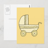 Geel Baby ram. Briefkaart (Voorkant / Achterkant)