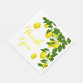 Geel Bedankt Lemon Green Wedding Party Servet (Hoek)