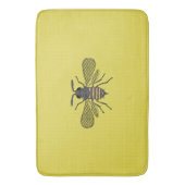 Geel bee Decor  Honeybee Grafisch Polkadot Badmat (Voorkant Verticaal)