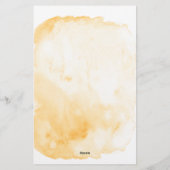 Geel Bee Monogram briefpapier (Achterkant)