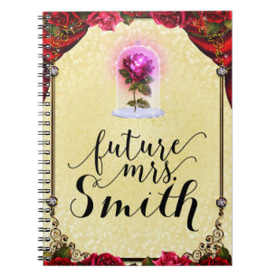 Geel betoverd verhalenboek Red Rose Future Mrs. Notitieboek