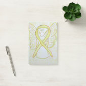 Geel bewustzijn Ribbon Angel Sticky Post ItNotes Post-it® Notes (Kantoor)