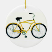 GEEL BICYCLE CHRISTMAS ORNAMENT (Achterkant)