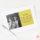 Geel Binaire Code Foto Save the Date Stickers (Envelop)