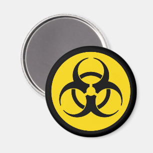 Geel biohazard Magnet Magneet