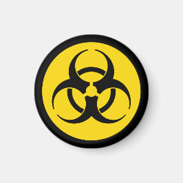 Geel biohazard Magnet Magneet
